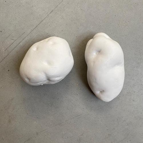 Porcelain potatoe - groot onbewerkt