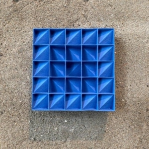 Wandreliëf 2026 blauw 210