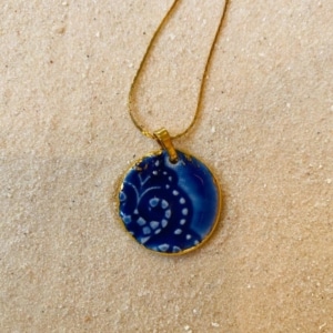 Hanger Lace Blue snake ketting