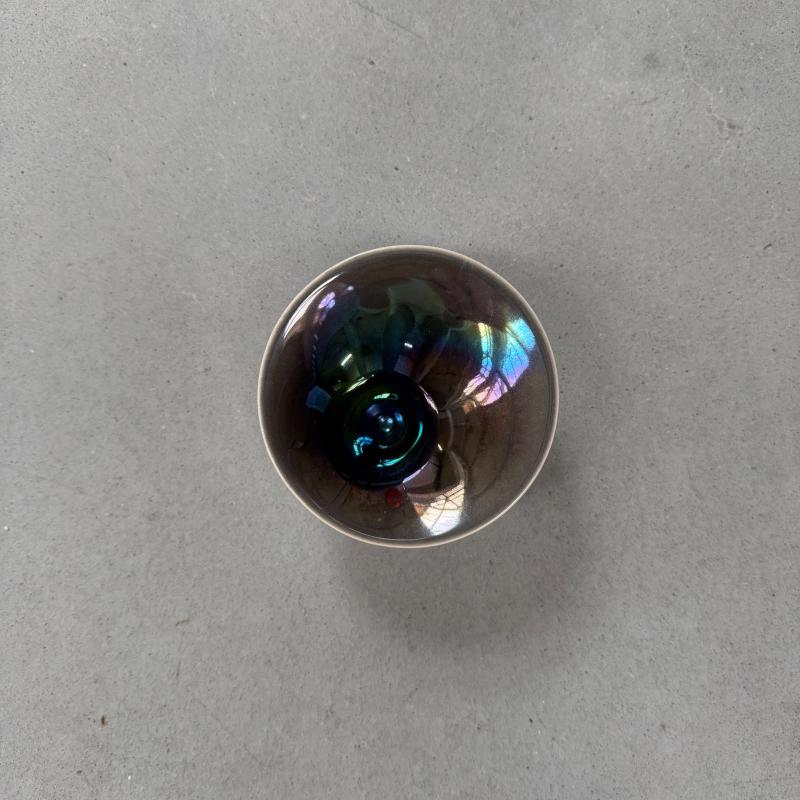 Puntkom 11 cm zwart grijs pearl